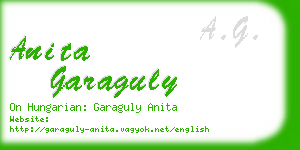 anita garaguly business card